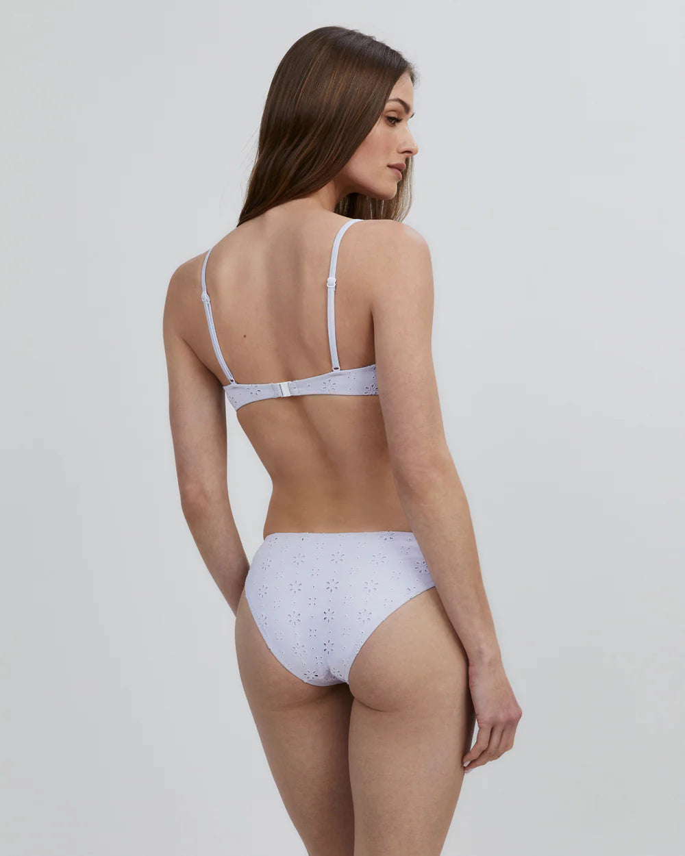 Daphne Eyelet Bikini Bottom Lilac Pastel