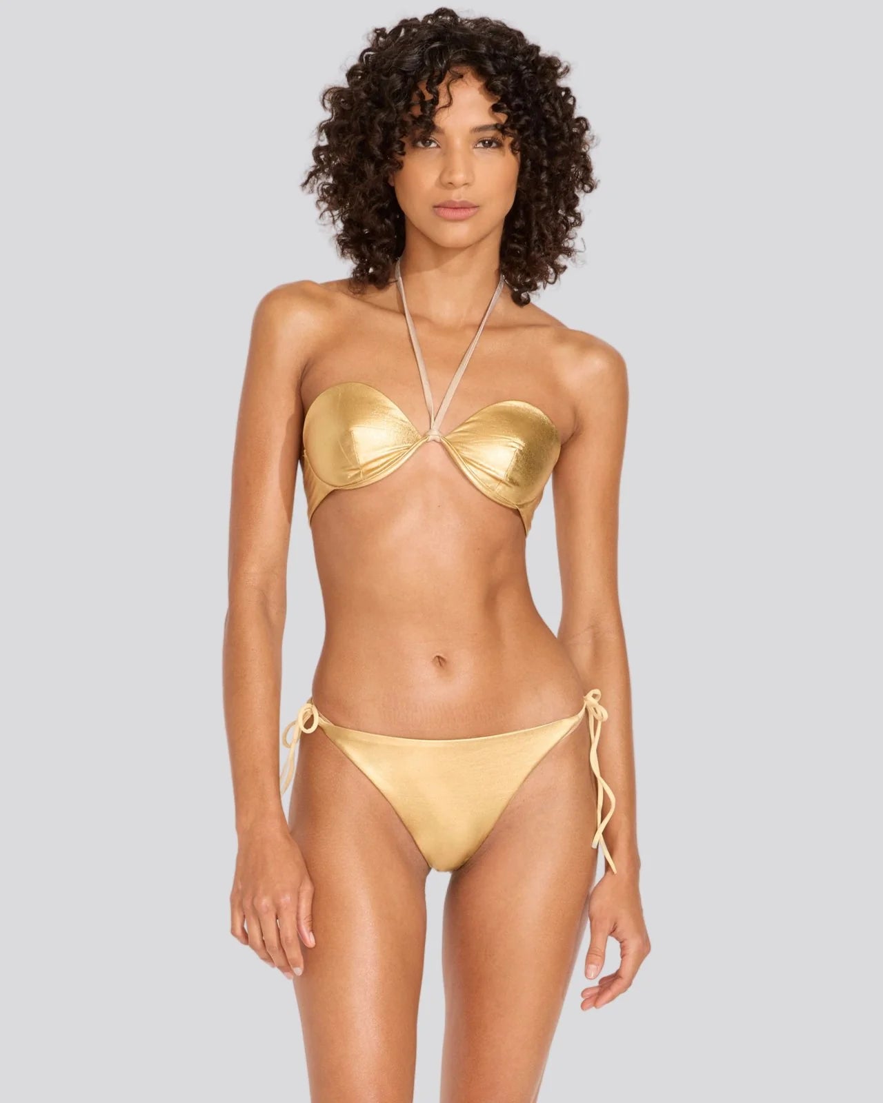 Pia Bikini Top Gold