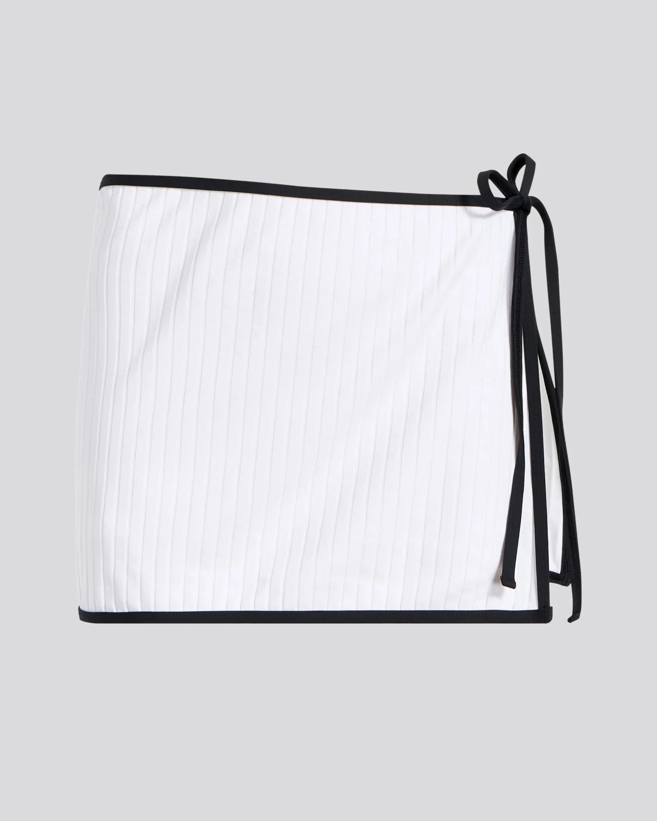 Nola Ribbed Swim Skirt Optic White