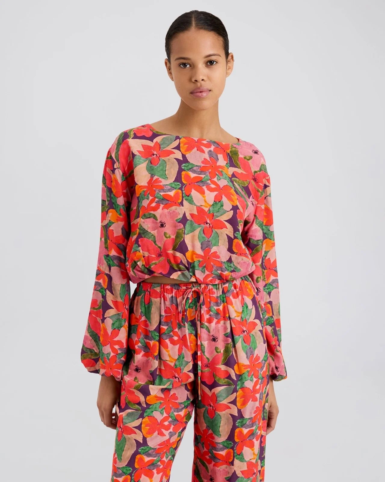 Ashling Top Flora Print