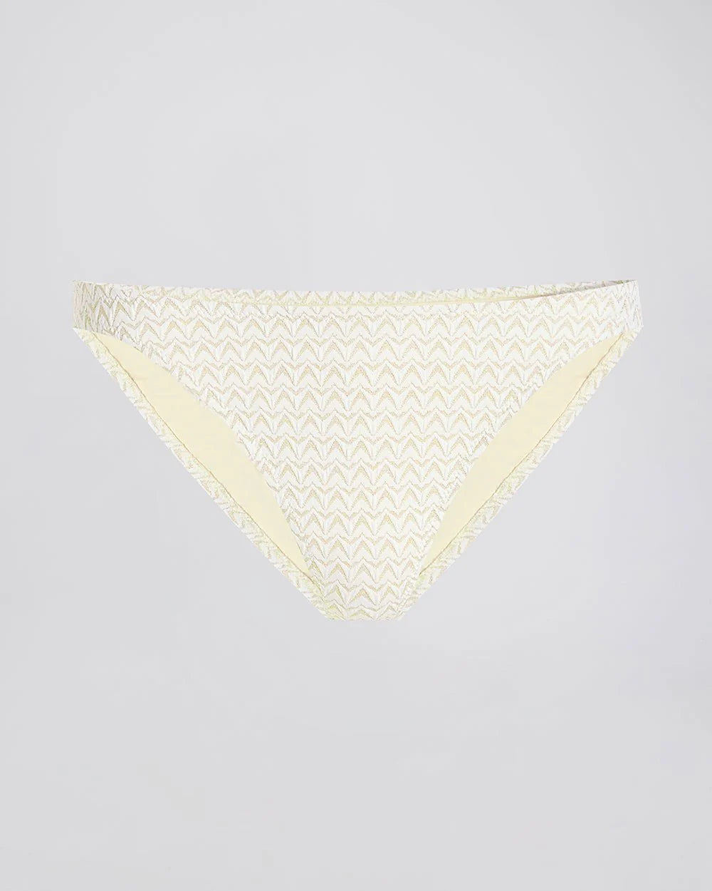 Odessa Bikini Bottom Jacquard Ecru