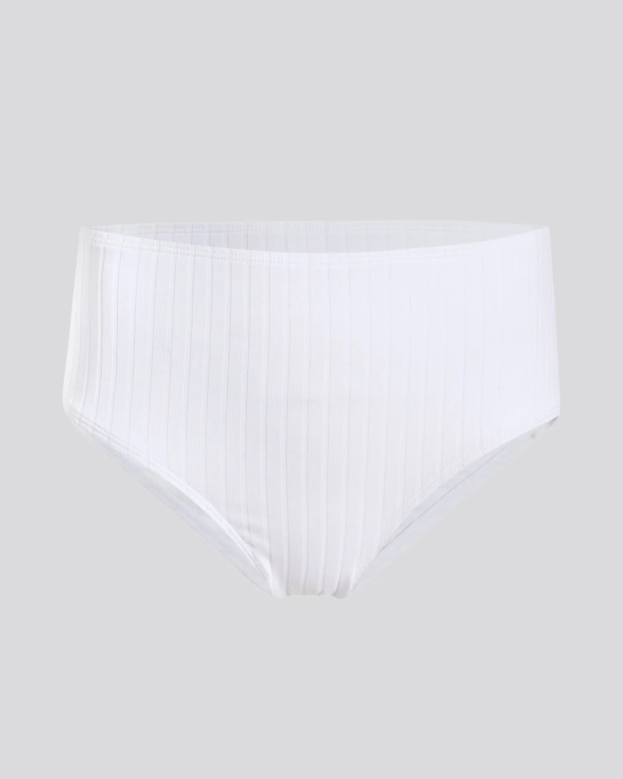 Lilo Ribbed Bikini Bottom Optic White