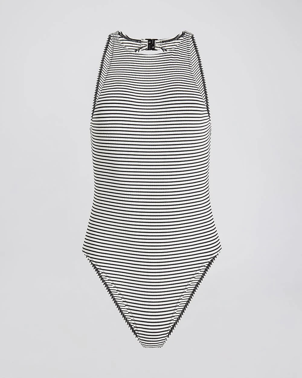 Iman One Piece Noir White Stripe