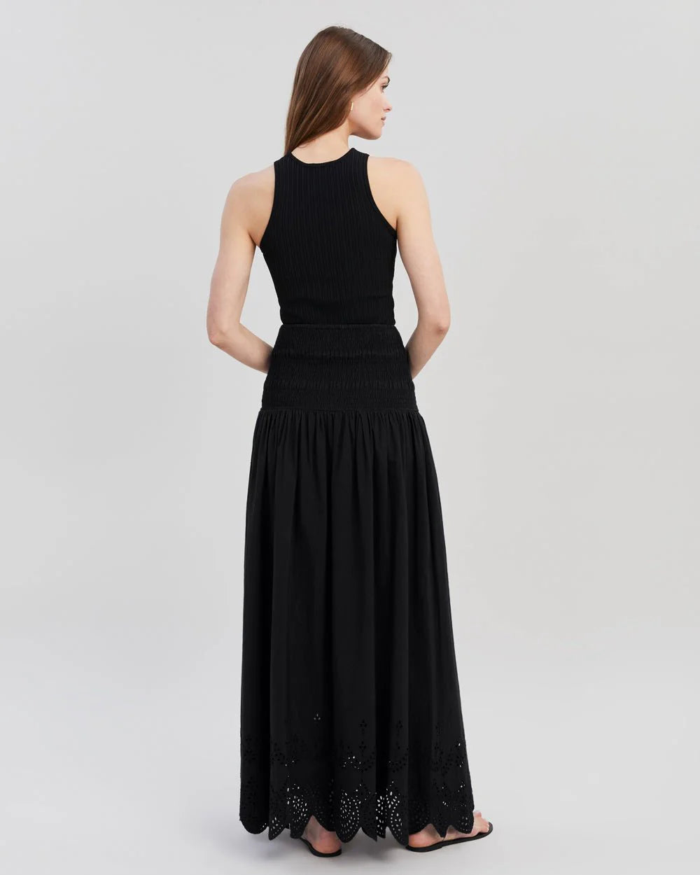 Eyelet Zaria Skirt Noir