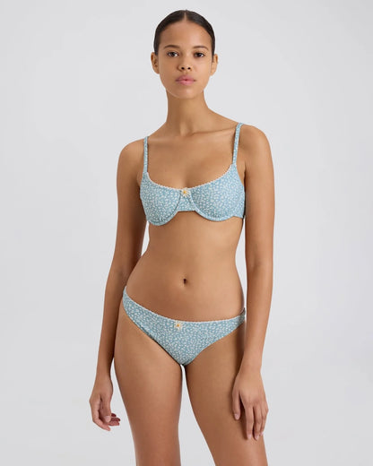 Daphne Bikini Bottom Ditsy Floral Hazy Blue