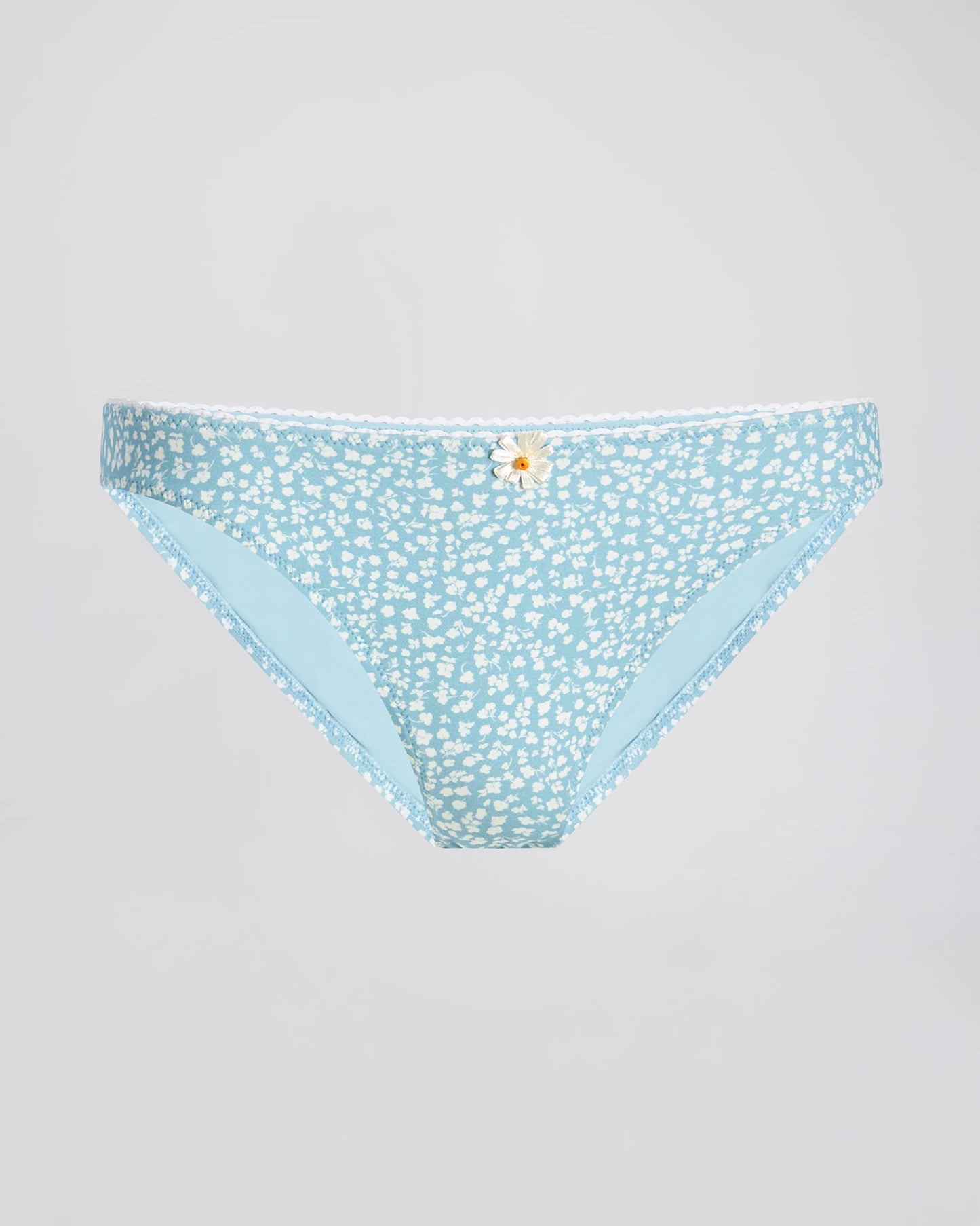 Daphne Bikini Bottom Ditsy Floral Hazy Blue