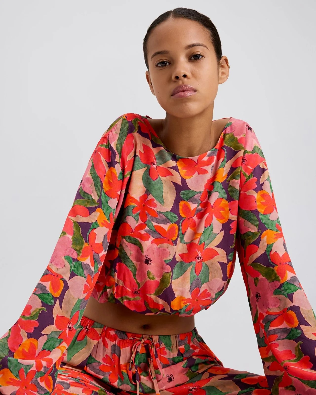 Ashling Top Flora Print