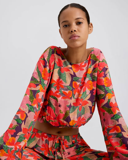 Ashling Top Flora Print