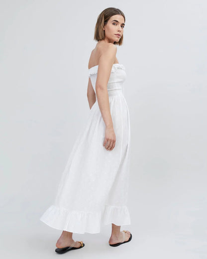 Eyelet Nicole Dress Optic White