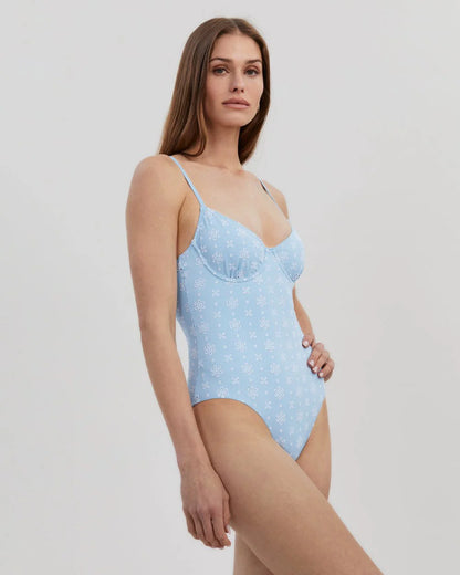 Taylor Eyelet One Piece Powder Blue