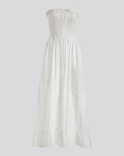 Eyelet Nicole Dress Optic White