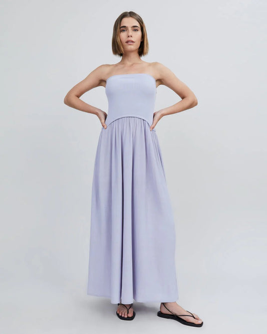 Strapless Soglio Dress Lilac Pastel
