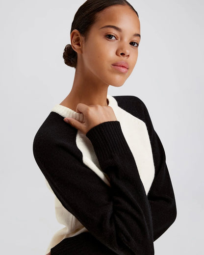 Trina Sweater Noir / Ecru