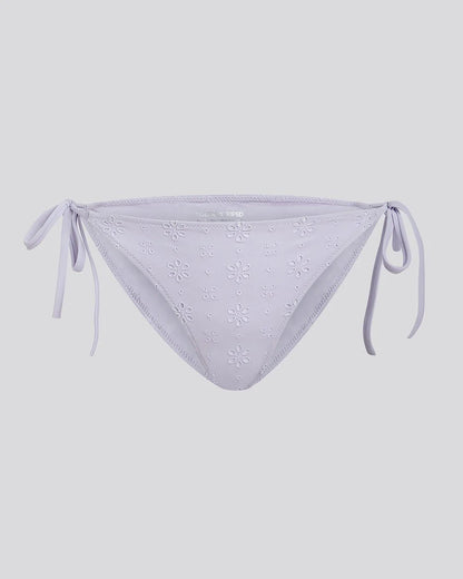 Iris Eyelet Bikini Bottom Lilac Pastel