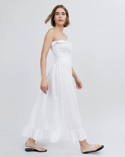 Eyelet Nicole Dress Optic White