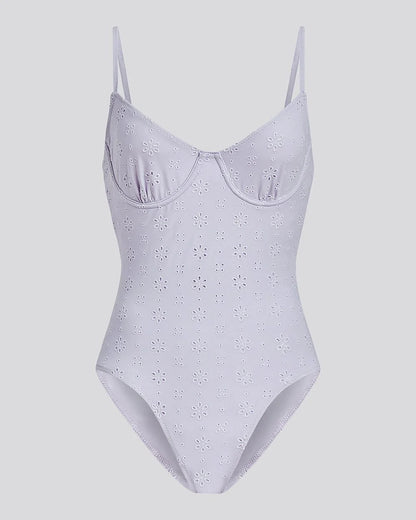 Taylor Eyelet One Piece Lilac Pastel